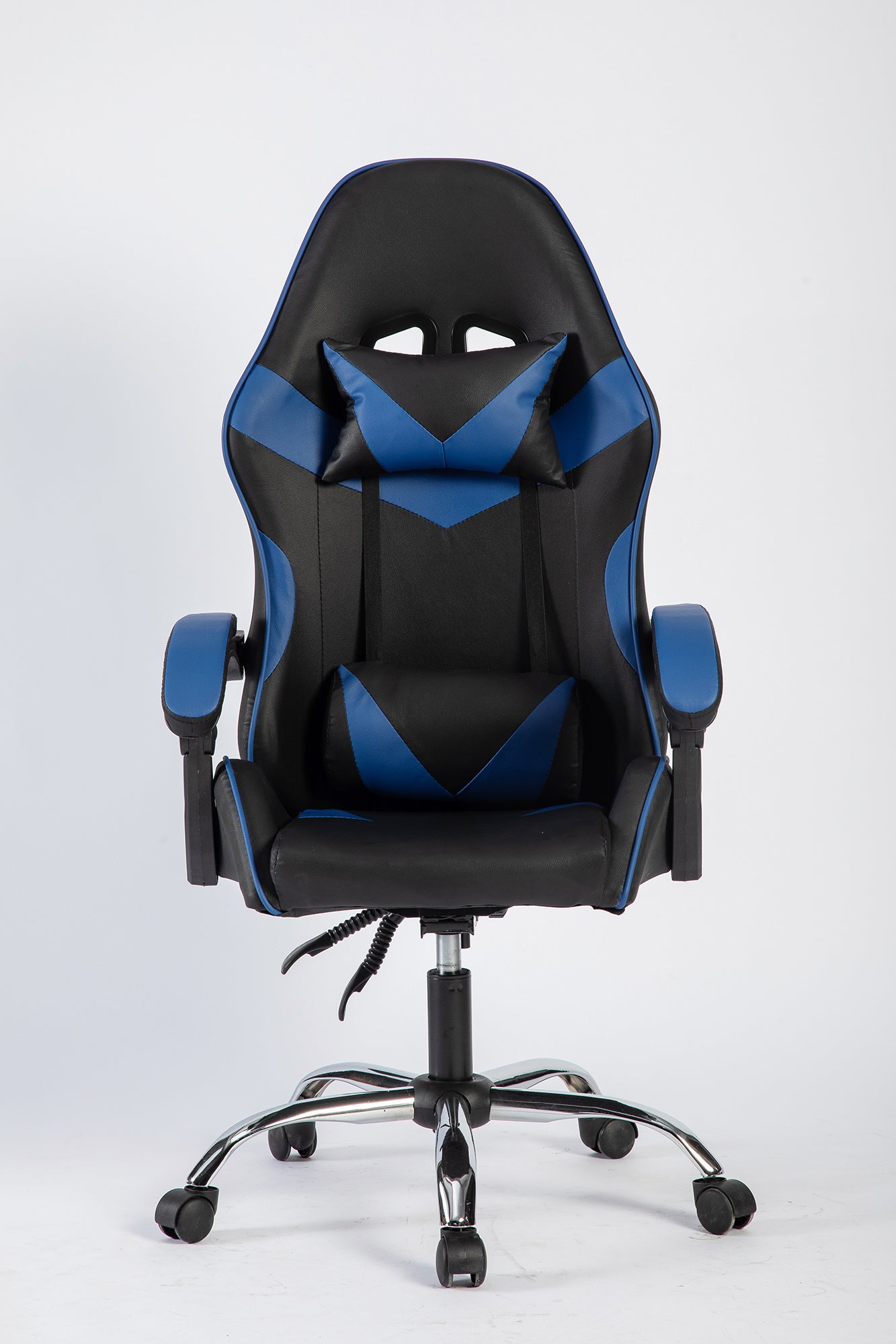 SMAK Silla Gamer Rom Sin Apoya Pies Negro con Azul