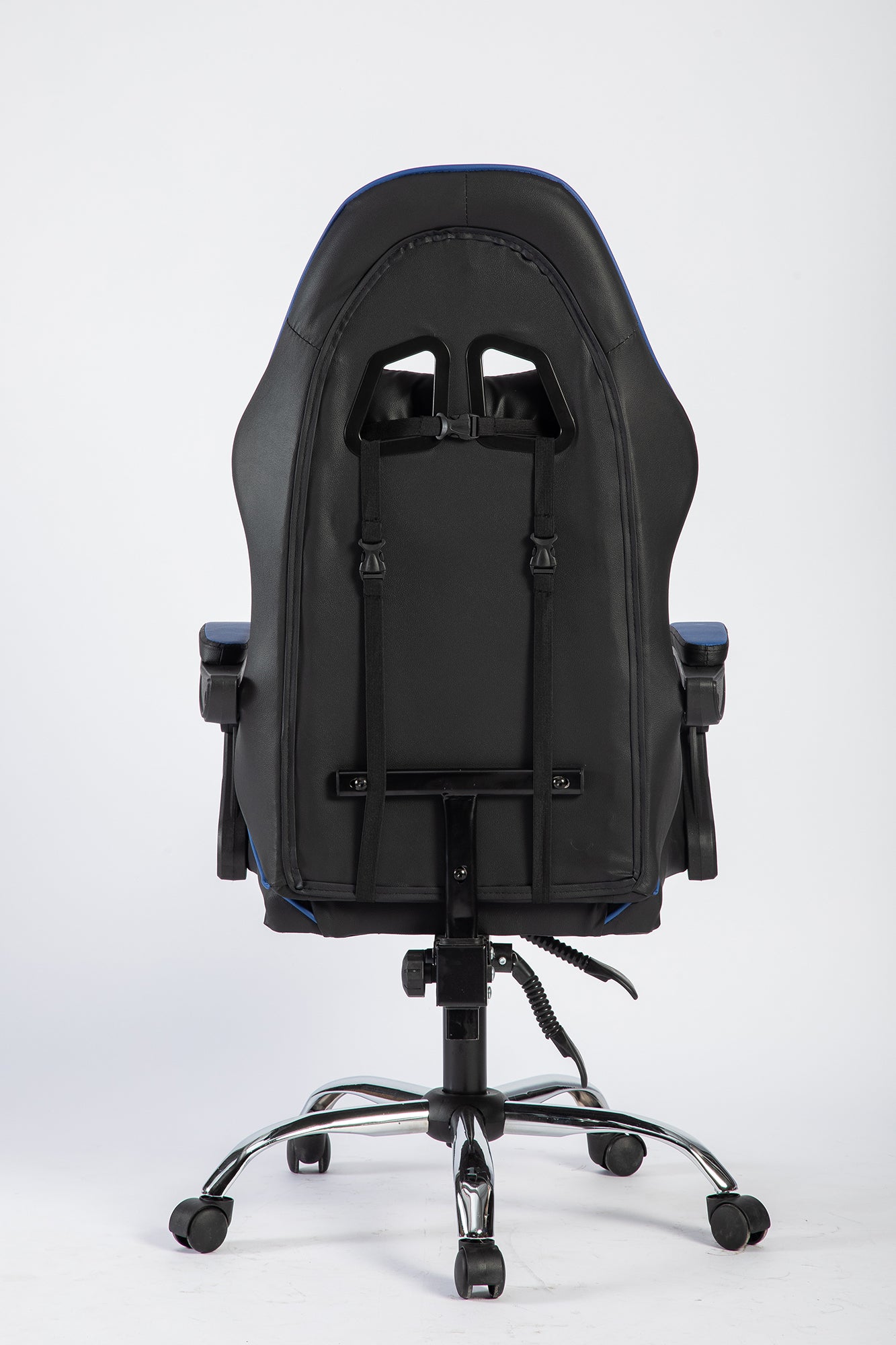 SMAK Silla Gamer Rom Sin Apoya Pies Negro con Azul