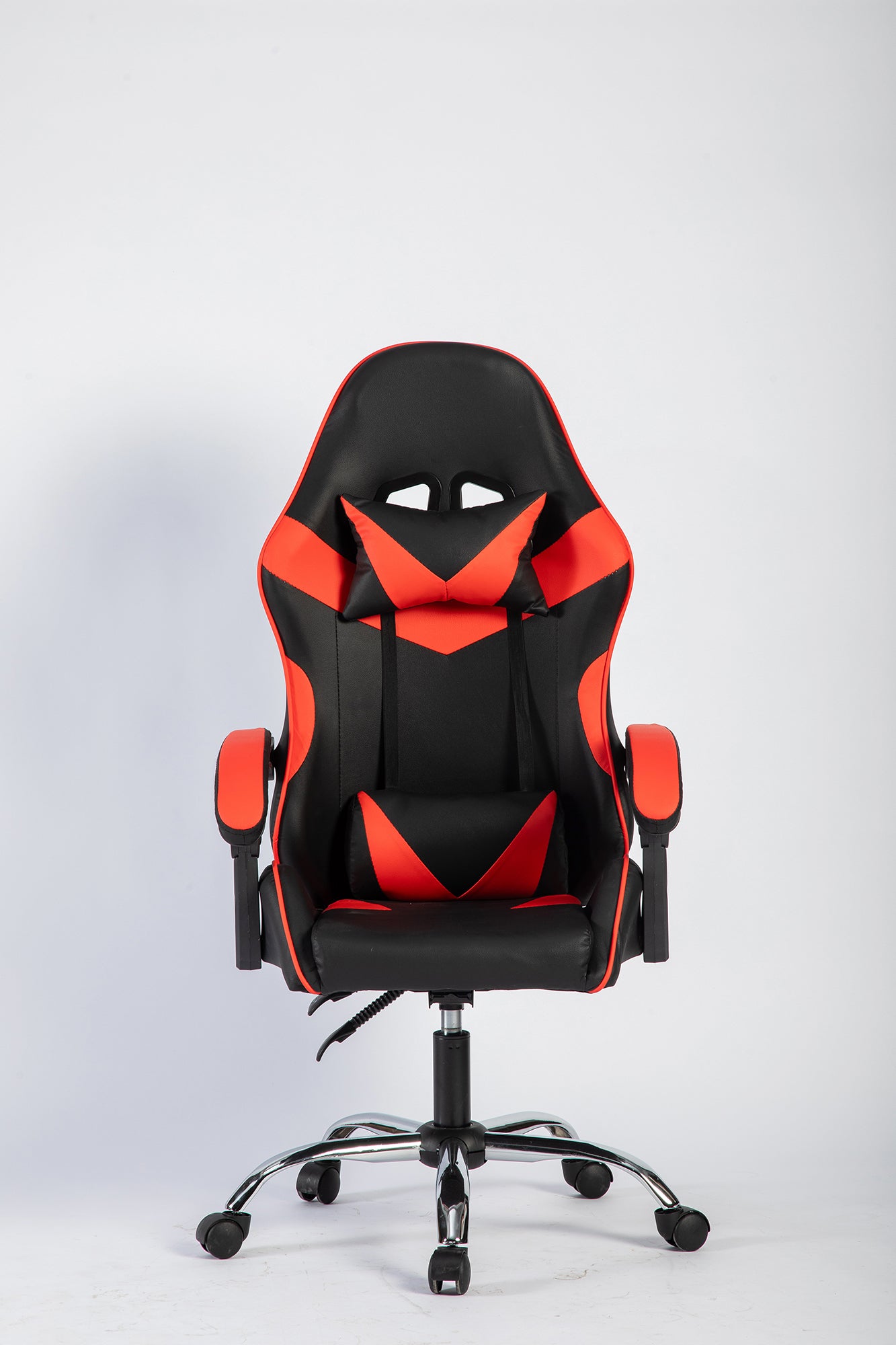 SMAK Silla Gamer Rom Sin Apoya Pies Negro con Rojo