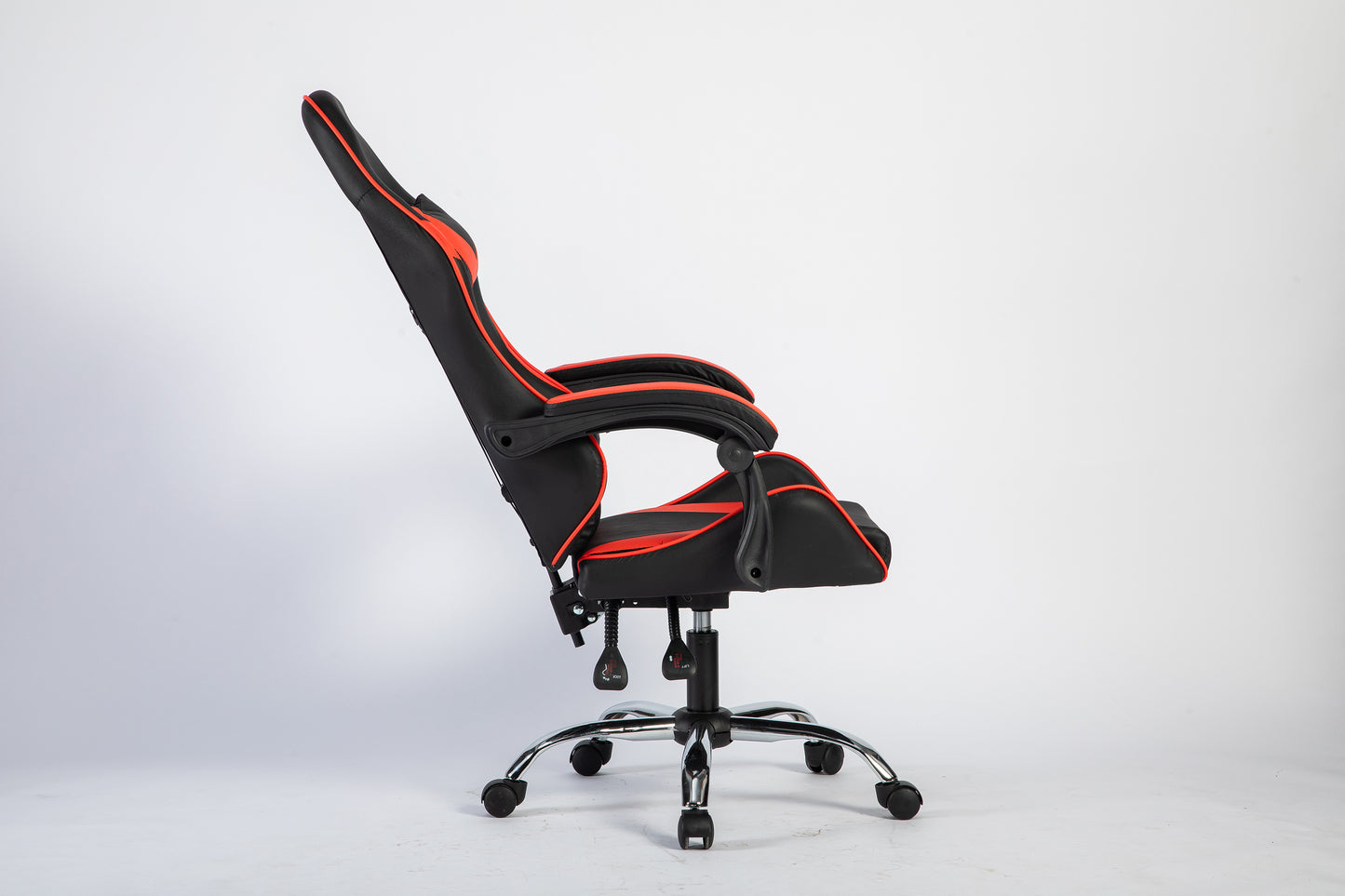 SMAK Silla Gamer Rom Sin Apoya Pies Negro con Rojo