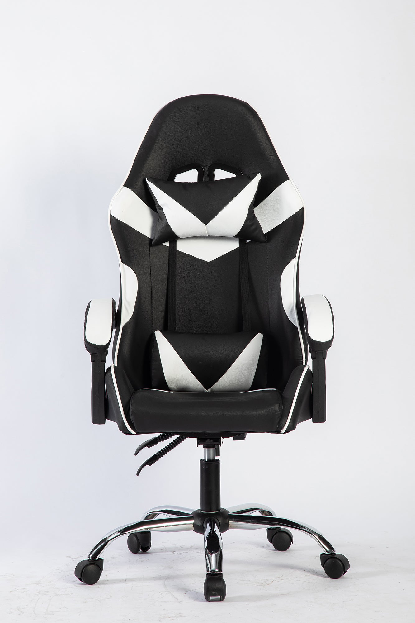SMAK Silla Gamer Rom Sin Apoya Pies Negro con Blanco