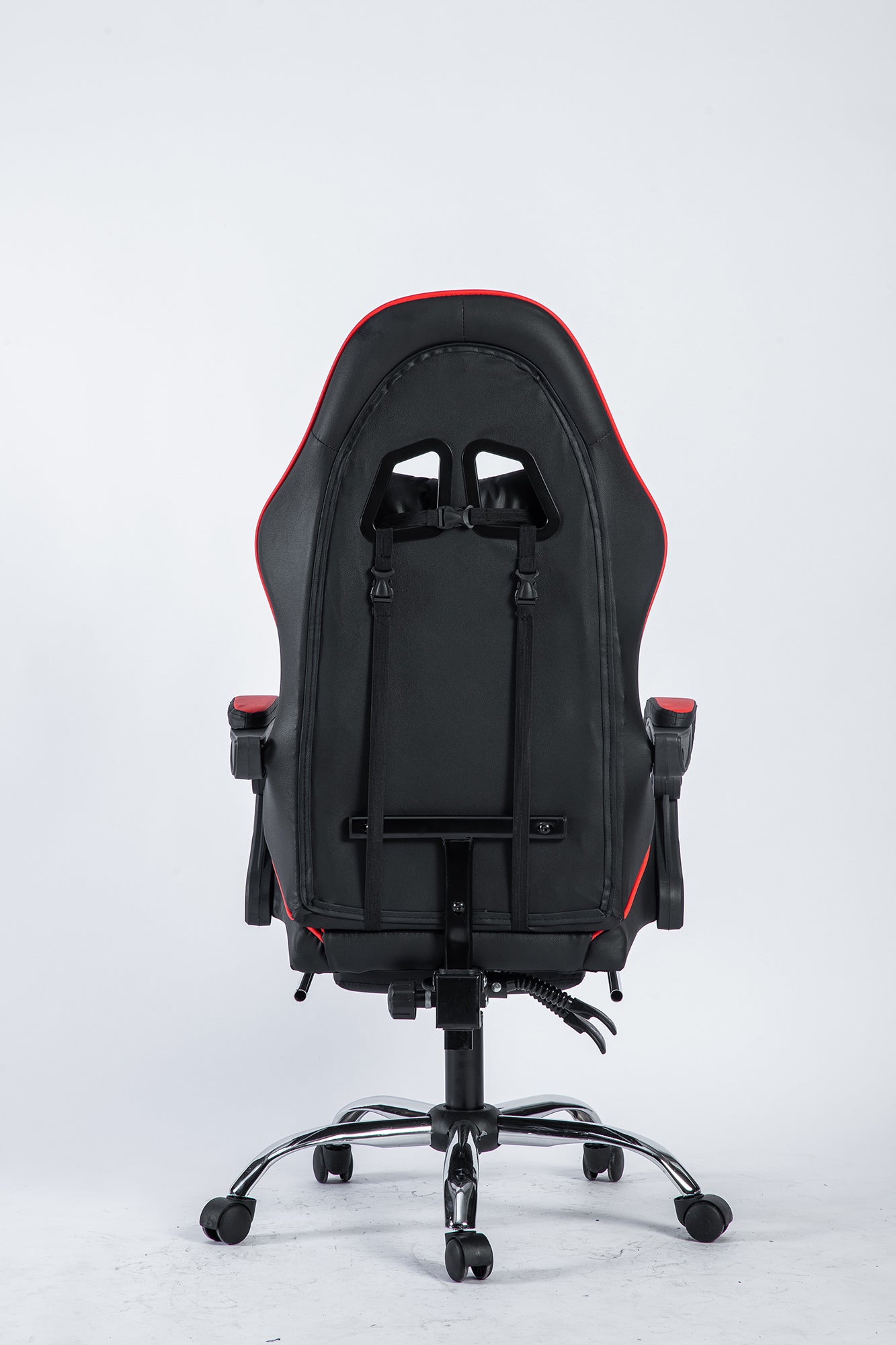 SMAK Silla Gamer Rom Con Apoya Pies Negro con Rojo
