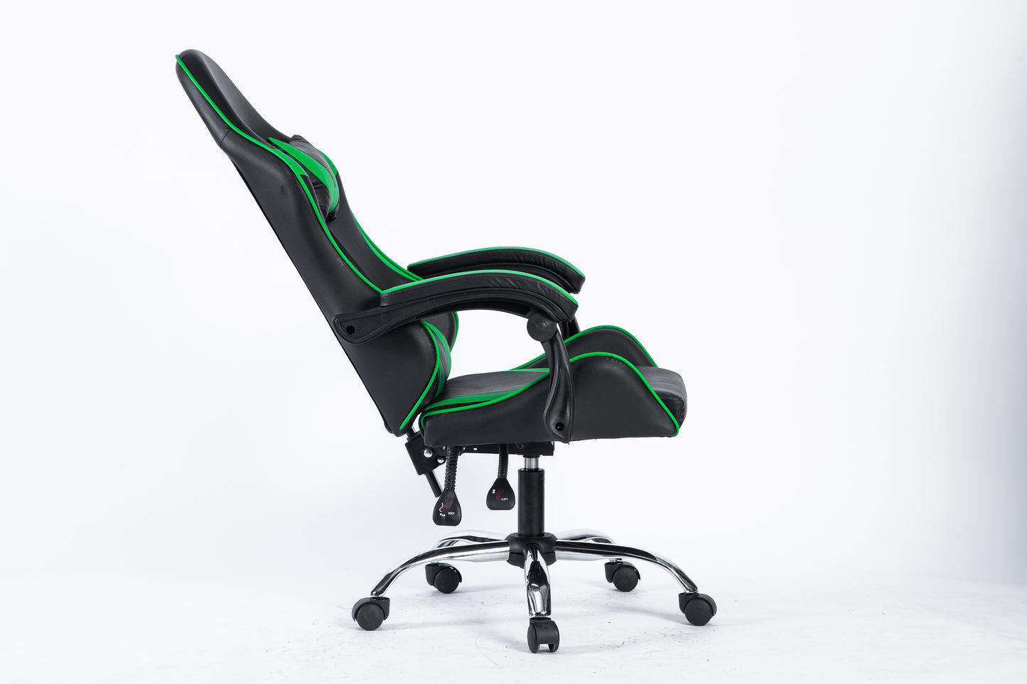 SMAK Silla Gamer Rom Sin Apoya Pies Negro con Verde