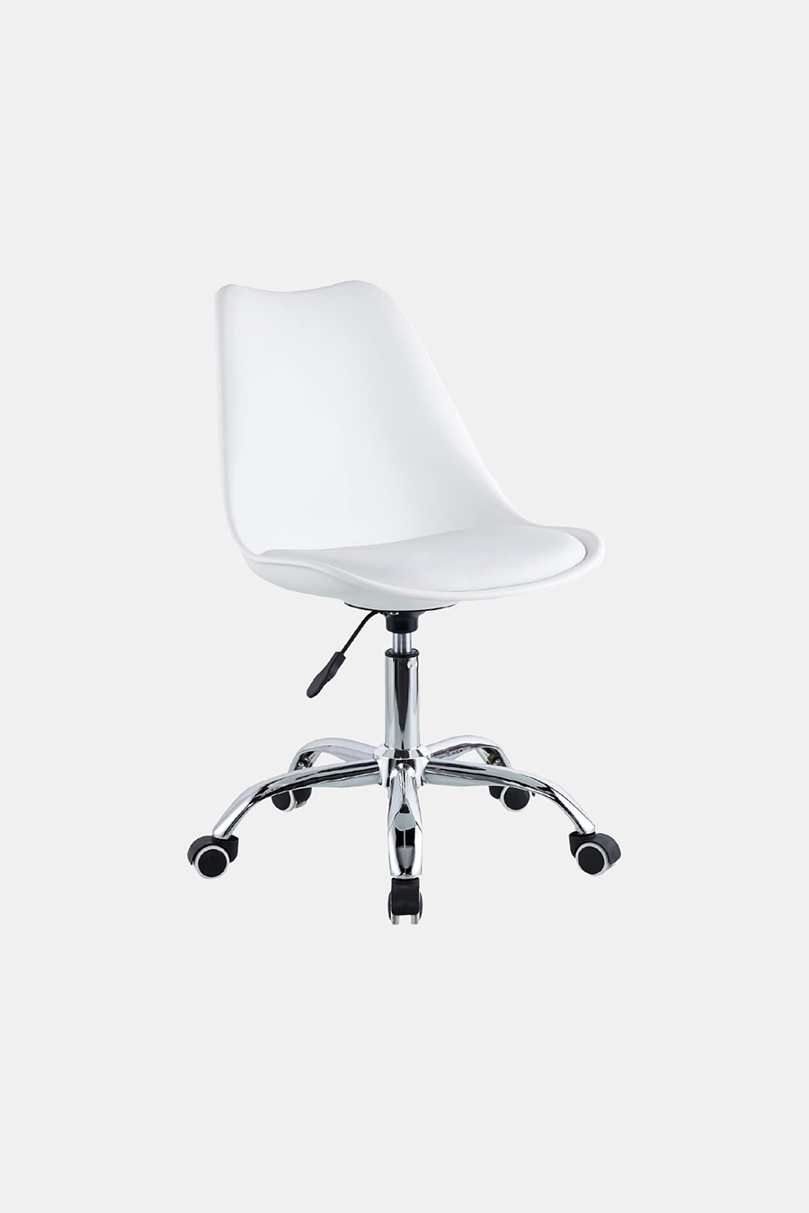 SMAK Silla eames con rueditas Blanco