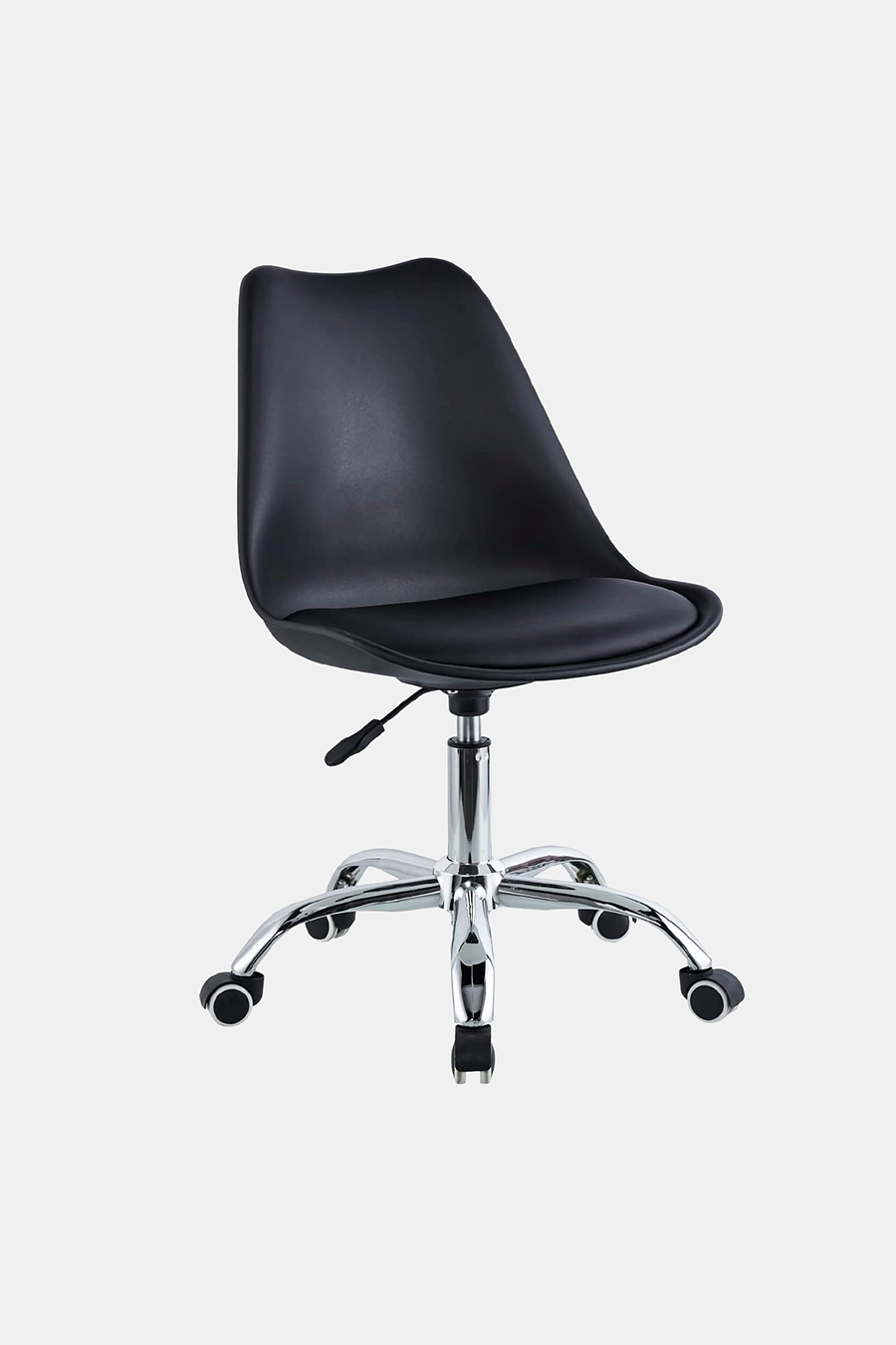 SMAK Silla eames con rueditas Negro