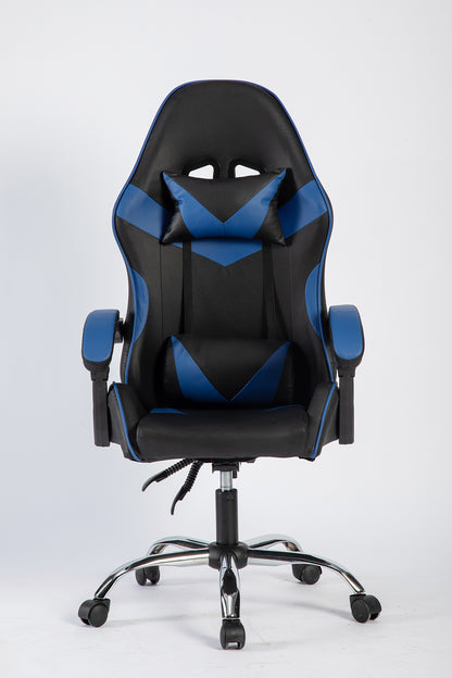 SMAK Silla Gamer Rom Sin Apoya Pies Negro con Azul