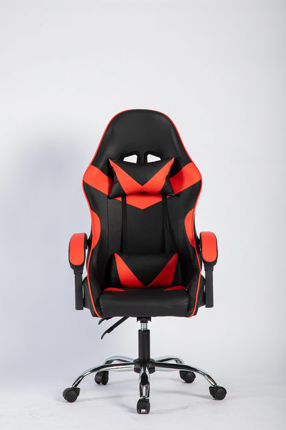 SMAK Silla Gamer Rom Sin Apoya Pies Negro con Rojo