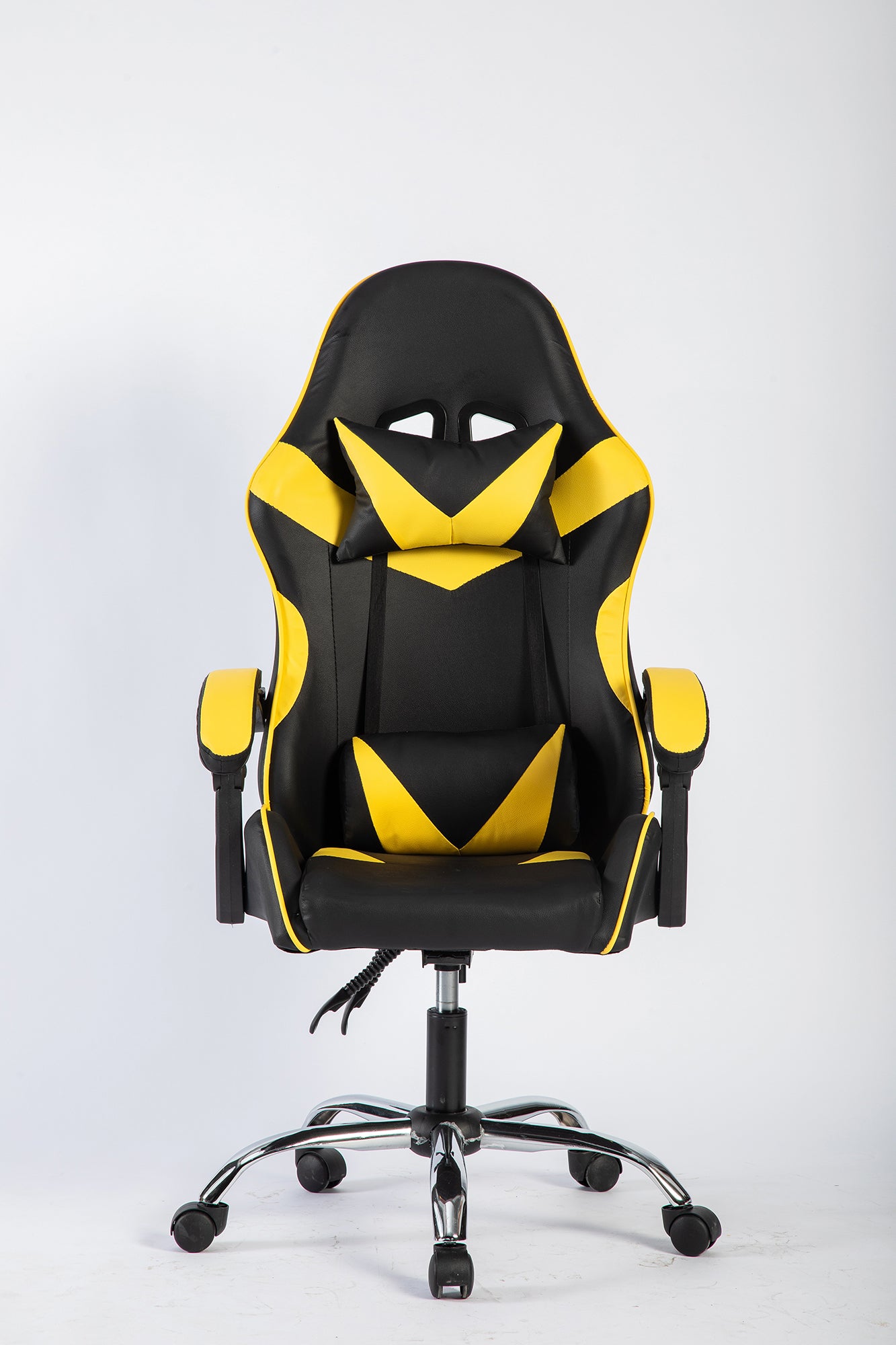 SMAK Silla Gamer Rom Sin Apoya Pies Negro con Amarillo