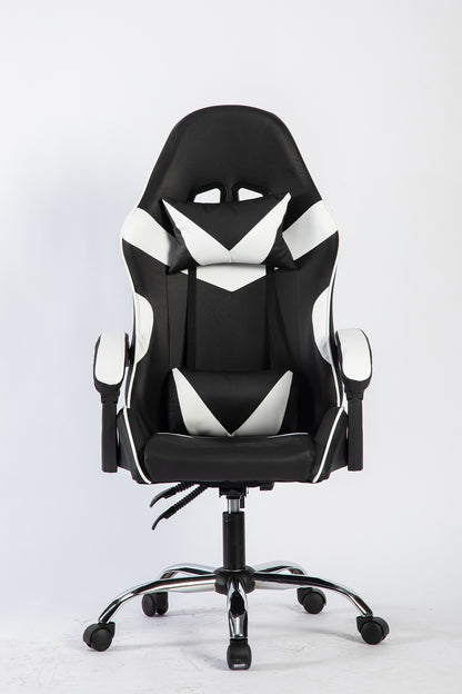 SMAK Silla Gamer Rom Sin Apoya Pies Negro con Blanco