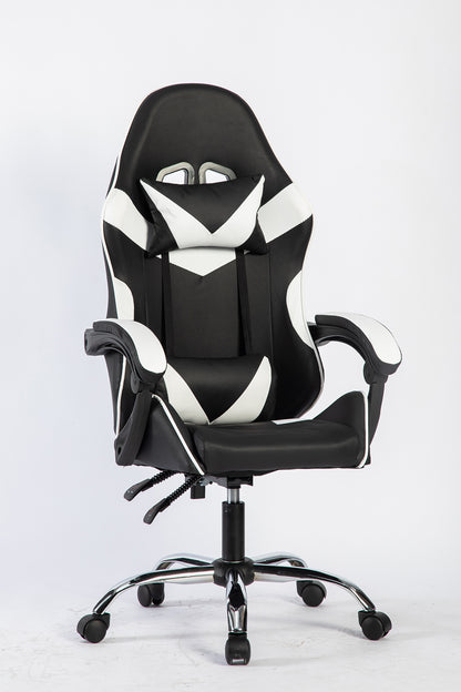 SMAK Silla Gamer Rom Sin Apoya Pies Negro con Blanco