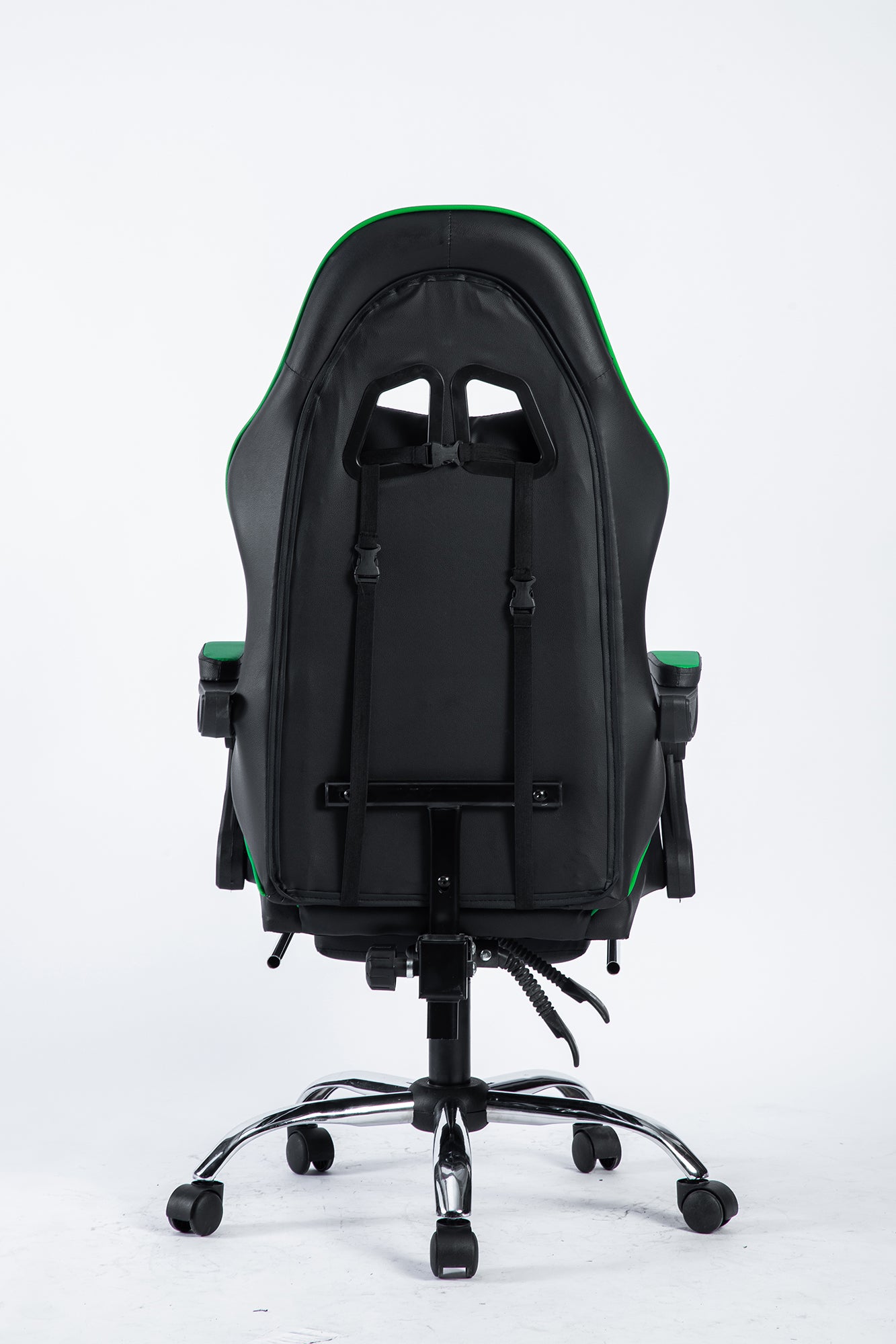 SMAK Silla Gamer Rom Con Apoya Pies Negro con Verde