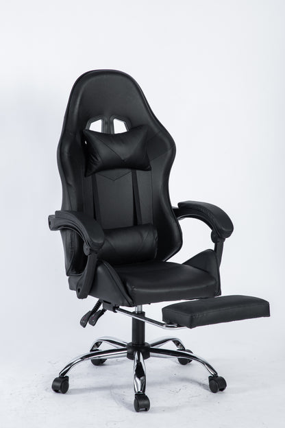 SMAK Silla Gamer Rom con Apoya Pies Negro