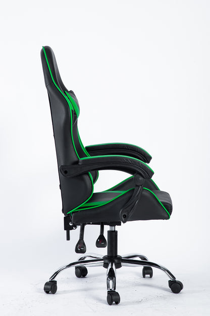 SMAK Silla Gamer Rom Sin Apoya Pies Negro con Verde