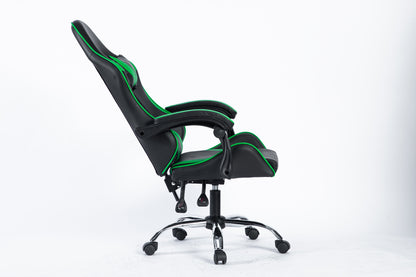 SMAK Silla Gamer Rom Sin Apoya Pies Negro con Verde