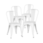 SMAK Set Silla Tolix Blanco - 4 Piezas
