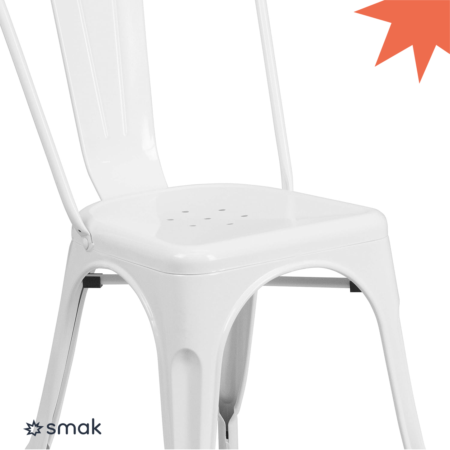 SMAK Set Silla Tolix Blanco - 4 Piezas